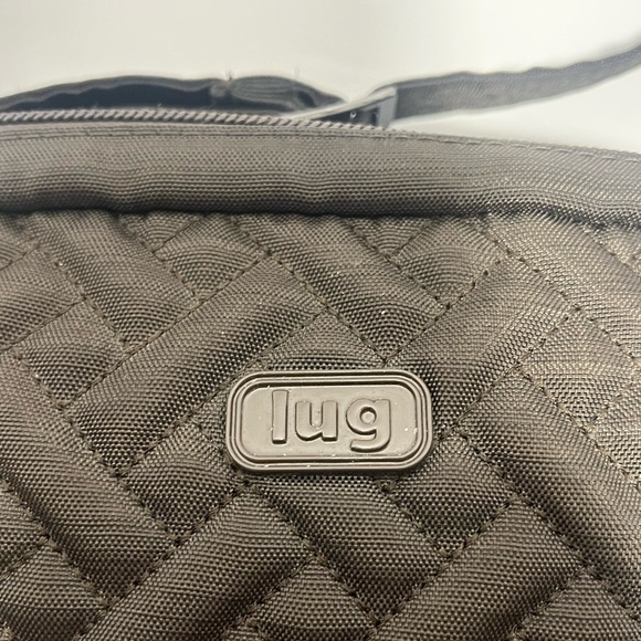 LUG | Punter LG crossbody & travel bag Chocolate Bronze 2 LG zip compartments - Picture 3 of 7